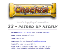 Tablet Screenshot of chocfest.net